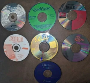 Bible Reference Collection CD-ROM x7 LOT Parsons Technology COSMI COMPTON'S - Picture 1 of 1