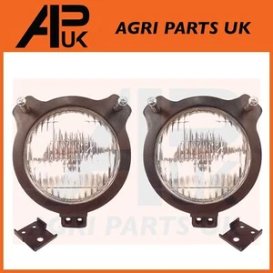 2 David Brown 990 995 996 1412 Tractor HeadLight & Lamp Rubber Mounting Cowl Kit - Picture 1 of 4