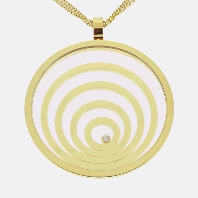 Collar colgante grande de diamantes Chopard Happy Spirit - oro amarillo de 18 quilates Foto 1 de 4