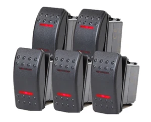 Casa rodante MarkDown barco marino 5 piezas interruptor Rocker encendido-apagado Dpdt 7 pines 2 senderos LED rojos - Imagen 1 de 4