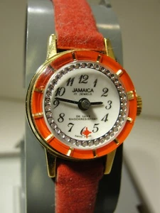 RELOJ DE VIENTO MANUAL JAMAICA PARA DAMAS, 17 JOYAS DE CUERDA MANUAL, RESPALDO DE ACERO INOXIDABLE - Imagen 1 de 3