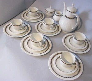 Arzberg 1968 Vintage Kaffeeservice Heinrich Löffelhardt Golfball 2375 komplett - Bild 1 von 2