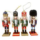 Mini Nutcracker Soldier Figurine Traditional Kids Decorative Ornament Gift