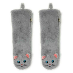 Here Kitty Kitty - Damen Sherpa Hausschuhe Socken - Bild 1 von 5