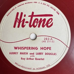 10" 78 RPM - Audrey Marsh - Whispering Hope / Toot Toot Tootsie Goodbye / 282 - Bild 1 von 4