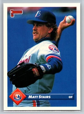 1993 Donruss Matt Stairs #460 Montreal Expos - Image 1 of 2