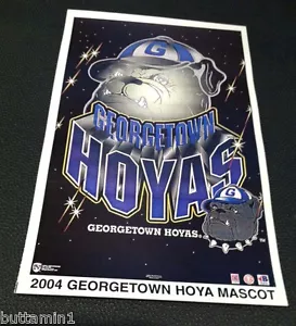 Georgetown Hoyas Mascot Starline Mini Promotional Poster 3X5 Inches HTF - Picture 1 of 1