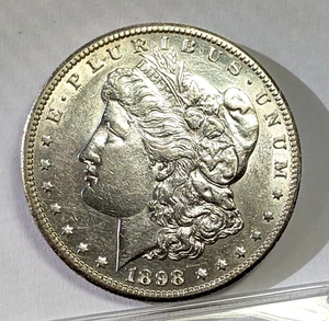 1898 S Morgan Silver One Dollar $1 Semi Key Date San Francisco Mint US Coin - Picture 1 of 8