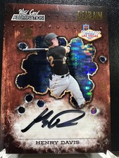 Henry Davis 2022 Wild Card Alumination Dead Aim RC Auto /5 # Chrome PITTSBURG