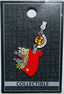 Hard Rock Cafe HANGZHOU Year 2016 Flag Over City Pin - Picture 1 of 1