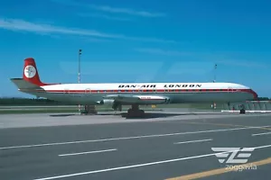 Aircraft Photo 8 x 12 G-BDIV de Havilland DH.106 Comet 4C Dan-Air London, 1976 - Picture 1 of 1