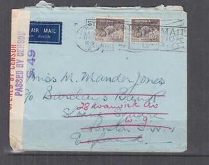 AUSTRALIA, 1940 Censored Airmail cover, 9d. Platypus (2), Sydney to GB. - Picture 1 of 1