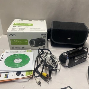 JVC Everio GZ-HM320BU HD Camcorder Video Camera 20x Zoom Tested W/ Battery B4 - Picture 1 of 9