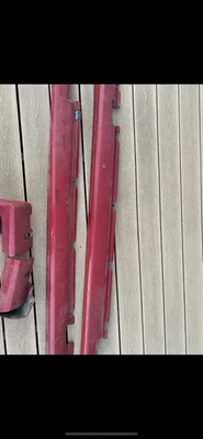 BMW 325ix OEM Red Body Kit Full Side Skirt Flare Molding Set For 325e 325i E30 - Image 1 of 3