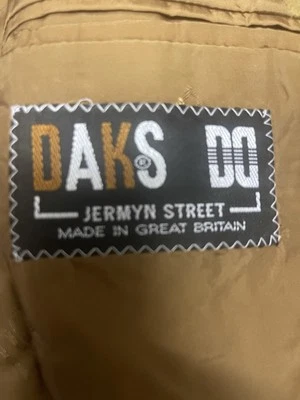 DAKS-DD-camel BrownVantage blazer jacket wool cashmere MENS-U.K42R-EUR-52R-U.S42 - Image 1 of 4