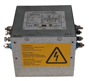 EPCOS B84131-M2-G163 power 4-line filter 63A, 440/250V, 50/60Hz, chassis mount - Picture 1 of 11