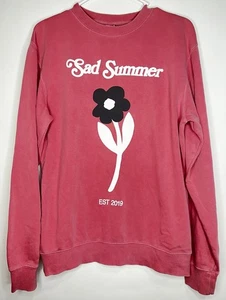 Sad Summer Festival Sweatshirt Pink Floral Small Crewneck Flower 2019 Rare - Bild 1 von 12