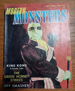 Modern Monsters #4 1966 Magazine Invisible Man Green Hornet King Kong - Picture 1 of 10