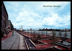 Postcard River Street Scene, Savannah, GA - Picture 1 of 2