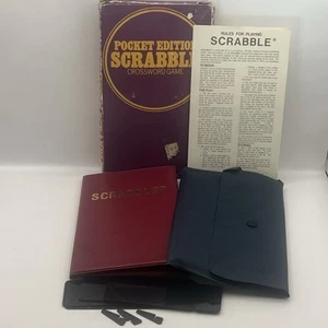 Vintage 1979 Travel Scrabble - Mini Pocket Edition - Board Game - Picture 1 of 14