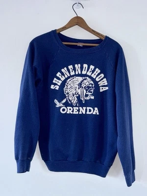 True Vintage 60s 70s Champion Mens XL Flock Print Mascot Sweatshirt - Image 1 of 4