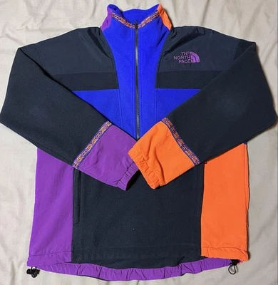 NORTH FACE Logo 92 RAGE Anorak Fleece Jacket Blouson Coat Men M Aztec Blue Rage - Image 1 of 4