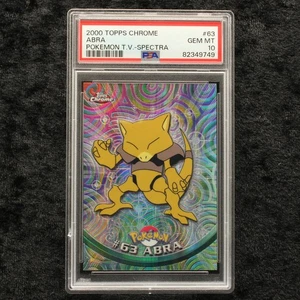 Topps Chrome Pokemon Abra Spectra PSA 10 2000 Karten Cards Sammlung - Picture 1 of 2