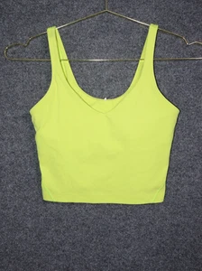 Lululemon Shirt Women 4 Highlighter Yellow Align Tank Top Daily Athleisure EUC - Picture 1 of 4