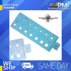 77Hélice PRP060 Rastreo y ENMASCARAMIENTO EN AEROSOL AERÓGRAFO PLANTILLA NO. 8 - Imagen 1 de 2