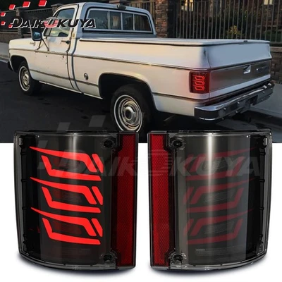 Sequential LED Tail Lights for 1973-1987 chevy C10 & GMC,with Start-Up Animation - Image 1 of 4