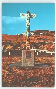 Postcard Adaks Totem Pole Birthplace of the Winds Adak Alaska - Picture 1 of 3