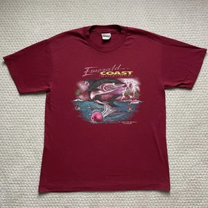Vintage Emerald Coast Invitational Graphic 90s T-Shirt Grafik Strand Sommer Gr. M - Bild 1 von 7