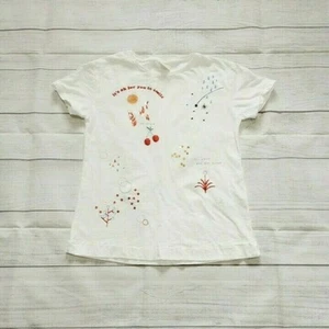 9 Zara Ok To Smile Graphic/Sequin Tee - Picture 1 of 6