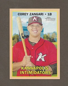 2016 Topps Heritage MINORS PEACH BORDER Corey Zangari #118 03/25 FREE SHIPPING - Picture 1 of 2
