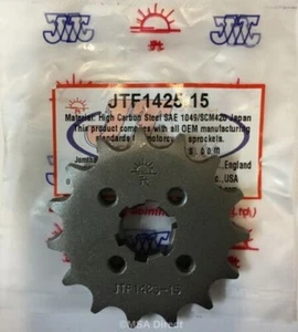 JT 15 Tooth FRONT Sprocket Fits SUZUKI GSXR125 / GXS-S125 (2017 to 2023) - Picture 1 of 2