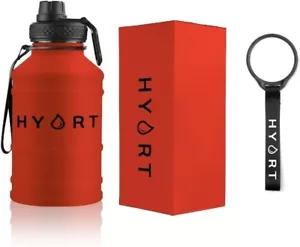 2L 2000ML Large Stainless Steel Wide Mouth Water Drink Bottle Cycling Sport Gym - Picture 1 of 4