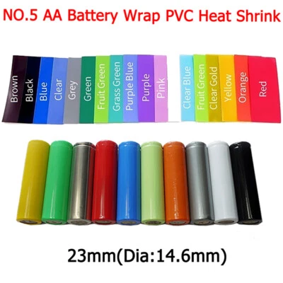 Funda termocontraíble de PVC ancho 23 mm aislamiento 15 colores Foto 1 de 4