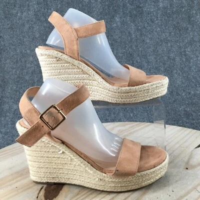 Vicki Vicki Tacones Mujer 8 Correas al Tobillo Cuña Alpargata Beige Tela Hebilla Foto 1 de 4