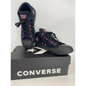 Converse Chuck Taylor All Star Junior Talla 5.5 Negro Rosa Alto (medio) Top 666538F S - Imagen 1 de 9