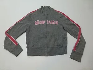 Aeropostale Sweatshirt Young Girls Size Medium Grey & Pink Great Condition - Picture 1 of 3