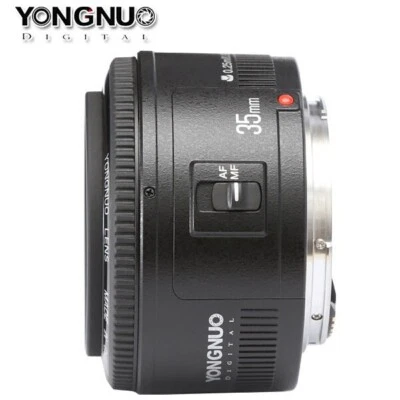 YONGNUO YN35mm F2 Wide-Angle Fixed/Prime Auto Focus Lens for Canon EF Mount EOS - Image 1 of 4