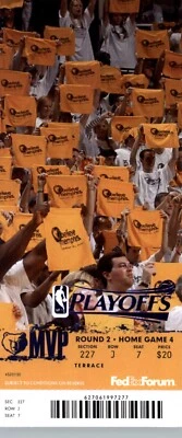 Oklahoma City Thunder vs Memphis Grizzlies 2013 Playoff Ticket - Round 2 Game 4 - Image 1 of 2