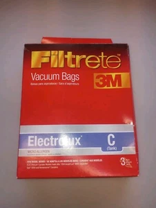 Bolsas de vacío Filtrete Electrolux tipo C paquete de 3 +1/4 microalérgeno total 3M nuevas - Imagen 1 de 3