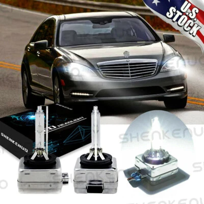 Xenon Front HID Headlight Bulb For Mercedes-Benz S550 2007-2013 Low Beam Qty 2 - Image 1 of 4