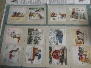 The Secret Life of Squirrels Clothworks Cotton Fabric Book Panel - Picture 1 of 2