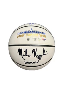 Mike Krzyzewski Signed Duke Blue Devils (1000 Wins) Logo Basketball PSA/DNA - Picture 1 of 3