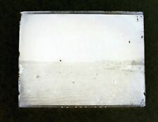 Antique Glass Negative "Seafront Sailboats " 1800-1900s 10.7x8.2cm #1.17