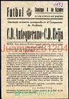 Cartel De Futbol Campeonato Andalucia 1953 Cd Antequerano - Coria Cf 140X210mm