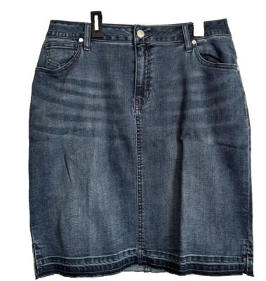 Falda para mujer Woman Within 49-7204-8, azul, 12 W Foto 1 de 4