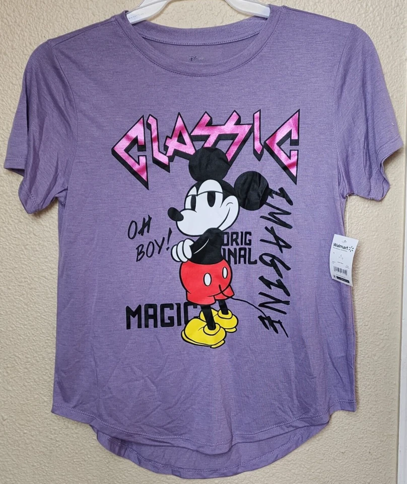 Disney Mickey Mouse Women’s Classic Graphic Print T-Shirt Size XS (1) See Desc.